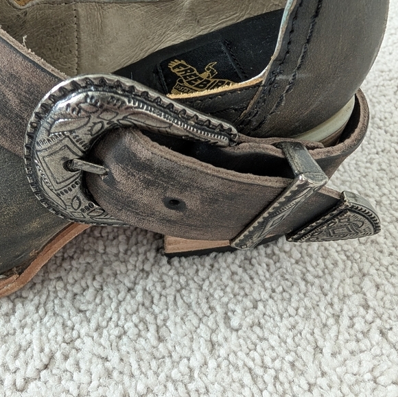 Freebird by Steven Carsen Ankle Boot Women's Size 7 Leather Distressed Bohemian - Picture 2 of 14